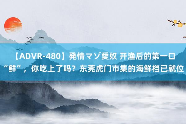 【ADVR-480】発情マゾ愛奴 开渔后的第一口“鲜”，你吃上了吗？东莞虎门市集的海鲜档已就位