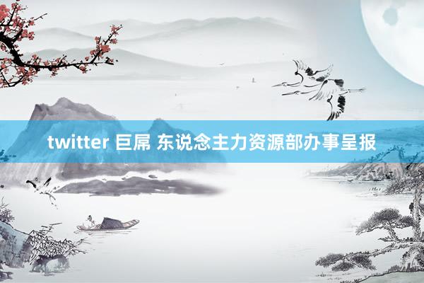 twitter 巨屌 东说念主力资源部办事呈报